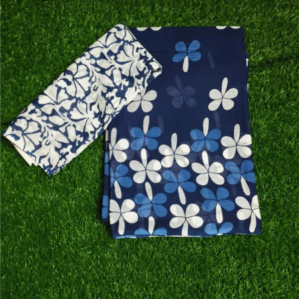 Indigo Elegance – Pure Cotton in Deep Blue