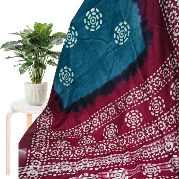 Premium Organic-Dyed Linen Cotton Sarees in Gray with Marron – Timeless Elegance in Natural Hues with silver zari Which Gives Rich Look