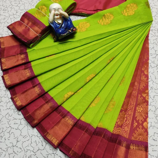 Royal Blossom – Red Accents on Lush Green