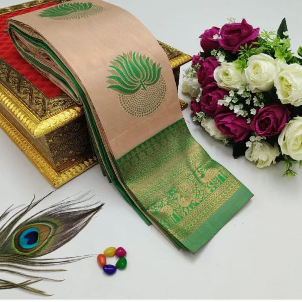 Elite Bridal Rapier Fancy Light Weight Silk in Green
