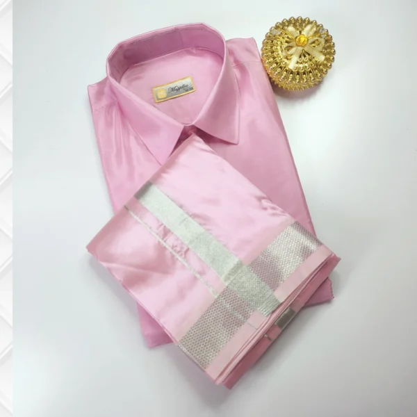 Grace in Pink Drapes - Premium Ethnic Wear Dothi Set