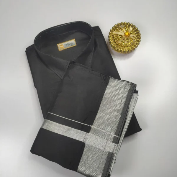 Celebrate in Classic Black Premium Ethnic Wear Dothi Sets