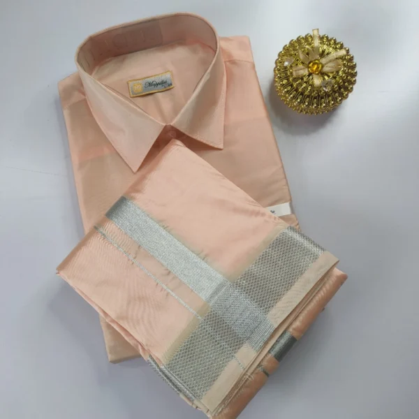Royal Grace in Cream – Premium Ethnic Wear Dhoti & Shirt Set
