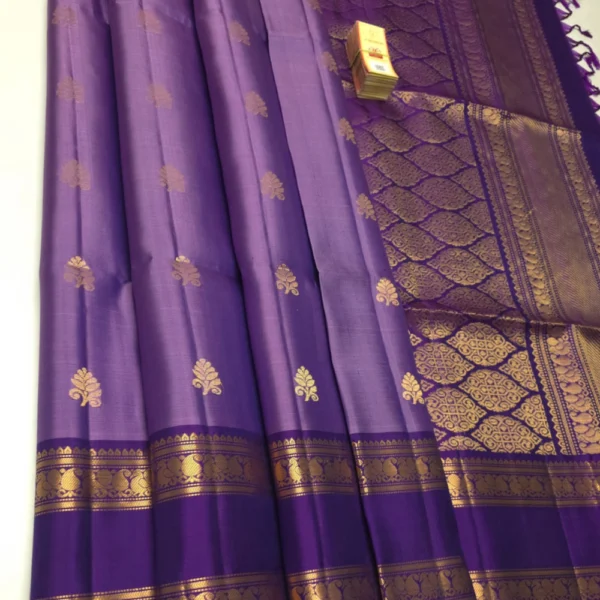 Pure handloom Silk Saree in Purple