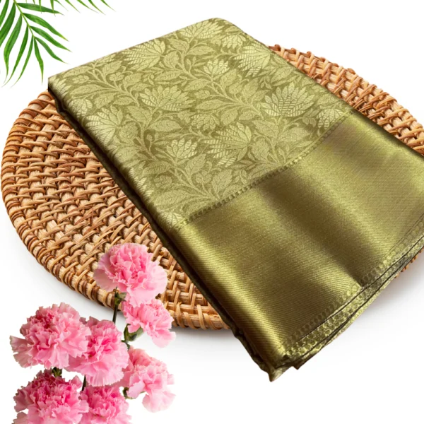 Nita Ambani Inspired Banarasi Silk Tissue Saree