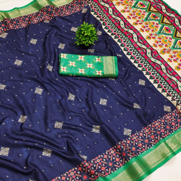 Silk Blends in Blue colour