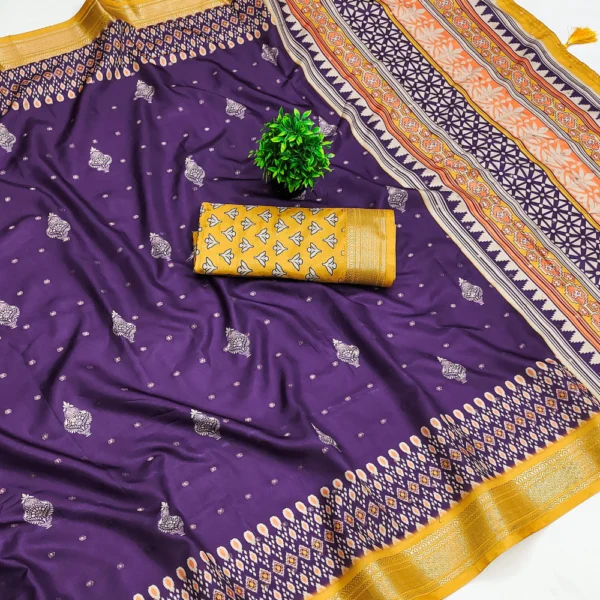 Silk Blends in Purple colour