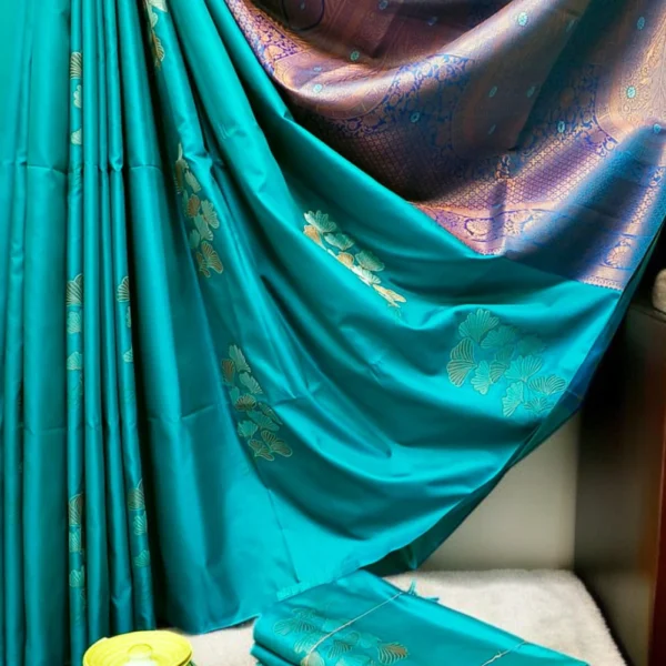 Sky blue elegance in every fold
