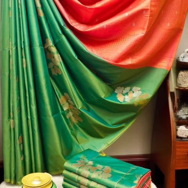 Light green radiance, pure and graceful