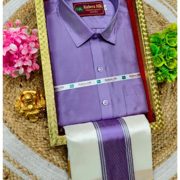 Dark Lavender – Premium Ethnic Wear Dothi Sets