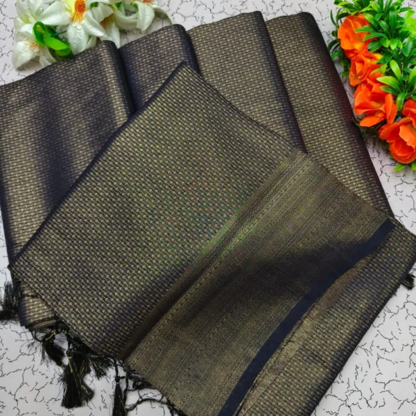 Premium Soft Silk Saree in Black