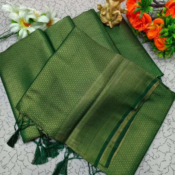 Premium Soft Silk Saree in Green