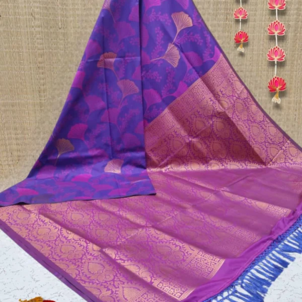 Luxury Soft Silk Saree in Purple