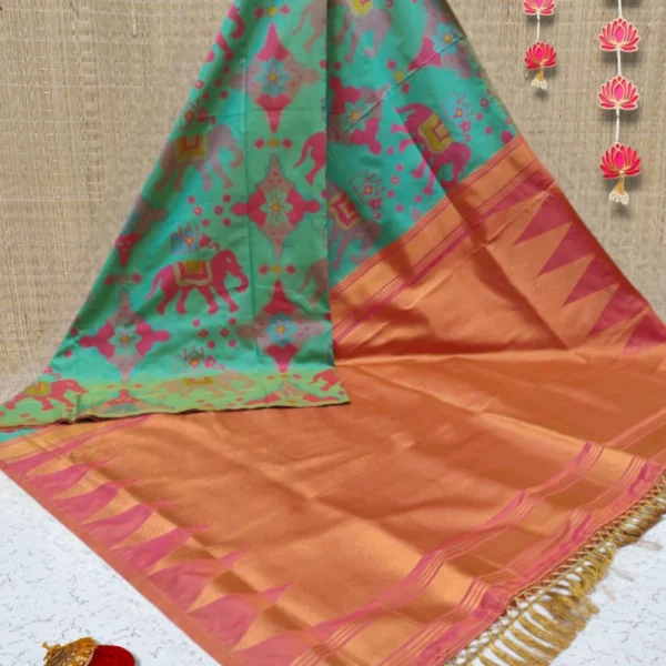 Luxury Soft Silk Saree in Sky Blue