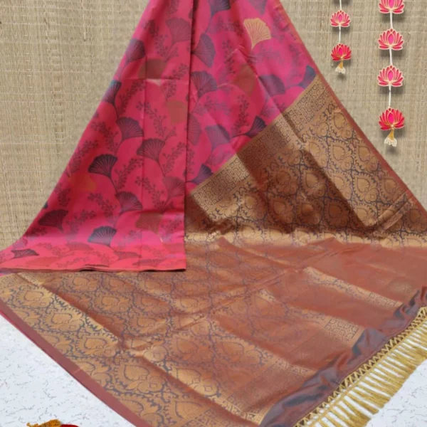 Luxury Soft Silk Saree in Pink