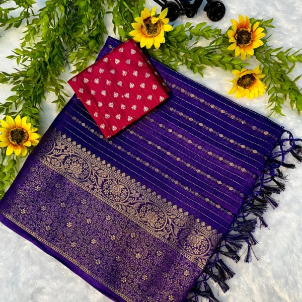 Mysore Silk Saree in Violet