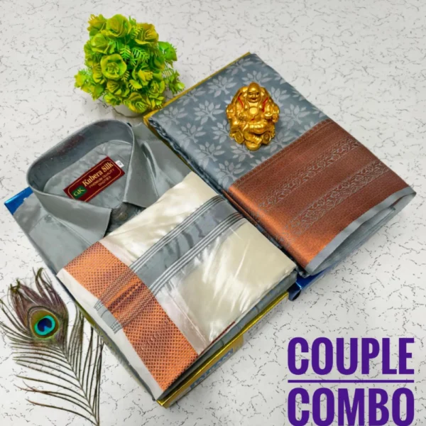 Gray – Premium Ethnic Wear Couple Combo Sets