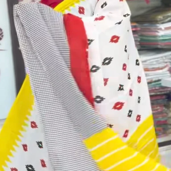 Mul Mul Cotton Saree in Multi colour