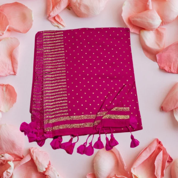 Kadhi Mul Cotton saree in Pink
