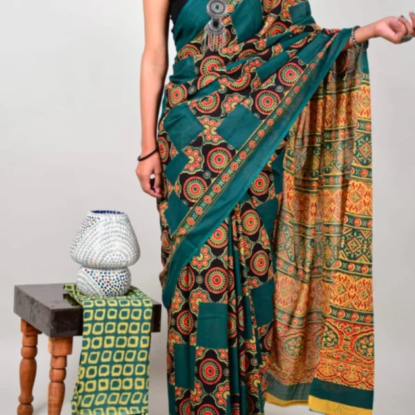 Mul Mul Cotton Saree Gray